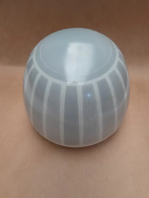 Vintage melkglas grijs wit plafondlamp - Nederlands - mid century