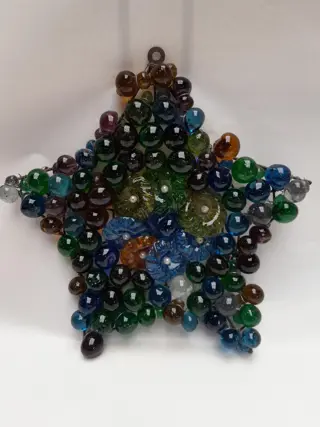 vintage glazen ster ornament