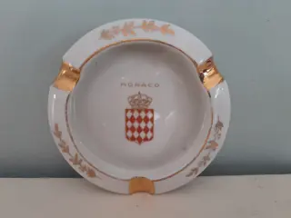 Kleine vintage asbak wapen Monaco - Limoges France