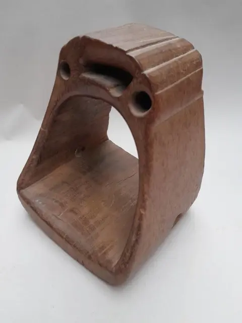 Antiek houten cowboy stijgbeugel - stirrup - Zuid-Amerika