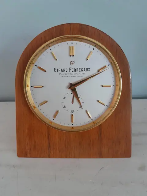 vintage Girard Perregaux desk or table clock - Swiss