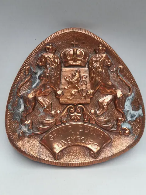 Groothertogdom Luxemburg Shield Plaque Vintage Wall Luxemburg Wapenschild Groothertogdom Wapenschild Reliëf Wall Plaque