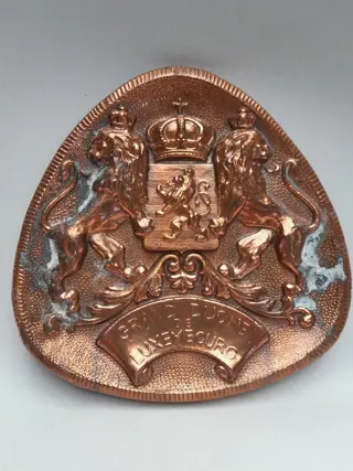 Groothertogdom Luxemburg Shield Plaque Vintage Wall Luxemburg Wapenschild Groothertogdom Wapenschild Reliëf Wall Plaque