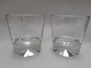 Vintage Johnnie walker whiskey glazen - Diamond rocks glas - set van 2