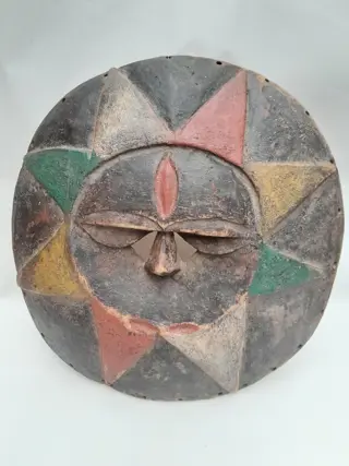 oud Eket Afrikaans masker - zonnemasker - Nigeria