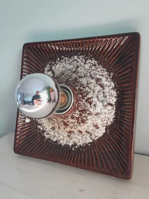 Vintage West Germany design ceramic wall / ceiling lamp , 1970’s - Bay - 553 25 - Mid Century