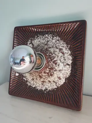 Vintage West Germany design ceramic wall / ceiling lamp , 1970’s - Bay - 553 25 - Mid Century