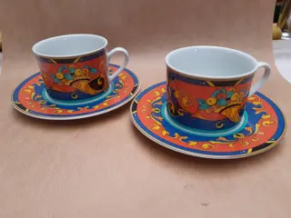 set van 2 koffie of thee kop en schotels HW collection - Bavaria
