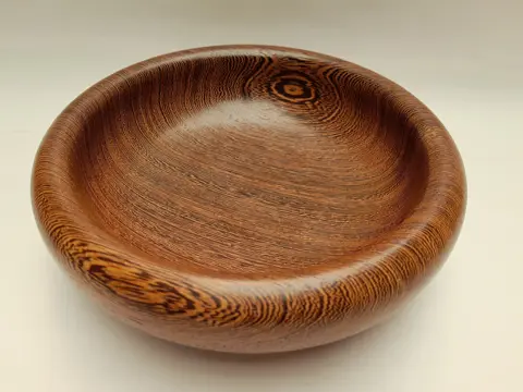 vintage Mid-Century Bowl in Solid Wengé - 1960s.