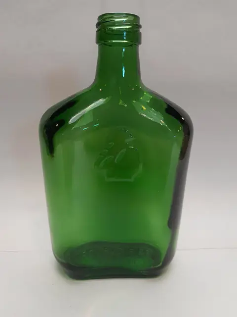 Courvoisier Cognac France green glass bottle - vintage