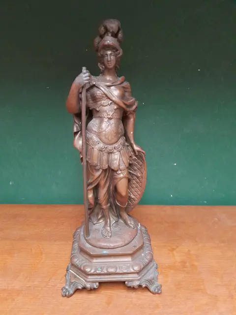 Athena - antique bronze sculpture - Minerva
