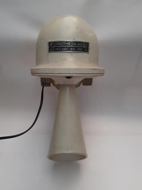 vintage Grothe signaalhoorn hoorn 220v