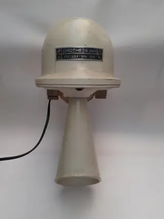 vintage Grothe signaalhoorn hoorn 220v