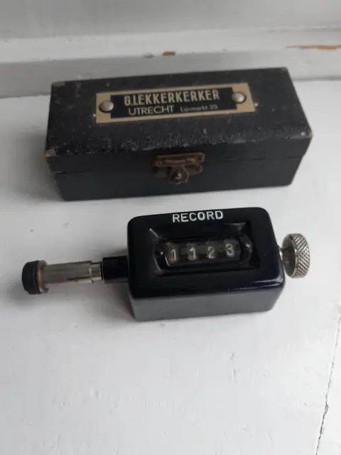 Vintage Germany Engineers Mechanical Counter RECORD