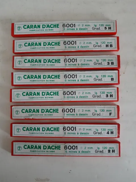 Caran d’Ache 2.0mm Leads 6001 120mm - set of 8 boxes
