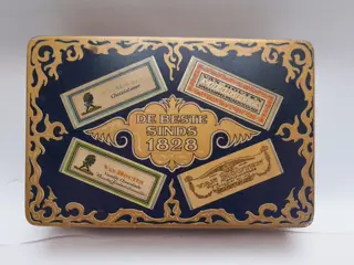Antiek blik Van Houten Cacao Napolitains