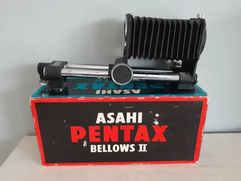Asahi Pentax Bellows II Lens Adaptor With Box - Made In Japan
