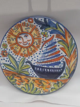 vintage bord Manises - La ceramica valenciana - José Gimeno - Italy