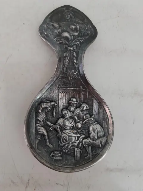 Oud Nederlands verzilverd theeschepje - lepeltje