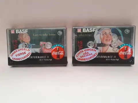 BASF Type II 90 min Limited Edition Coca-Cola cassettebandje - set van 2