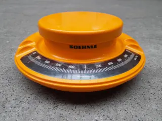 Vintage Soehnle Germany Space Age Orange Keukenweegschaal