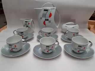 Studio Carlsbad Tsjechoslowakije espressoset - porselein - 50s