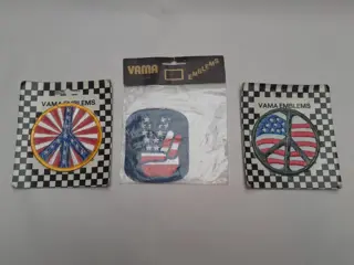 Vintage USA peace patches - set of 3