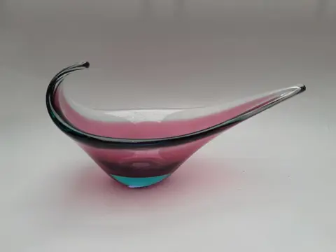 Vintage Murano glazen schaal
