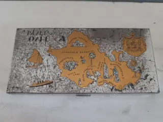 Vintage Oahu Island Hawaii Map Cigarette Case