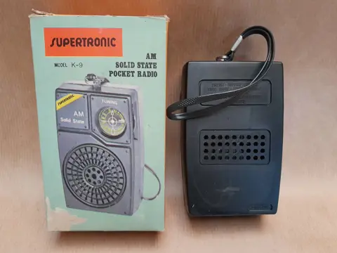 Vintage Supertronic K-9 AM solid state pocket radio - Hong Kong