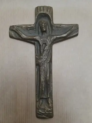 Antiek bronzen kruis crucifix
