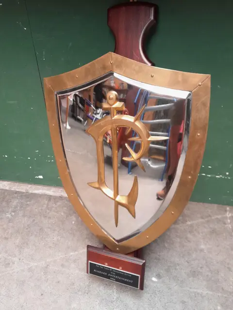 Blizzard Entertainment 10 year Employee Shield gift - Warcraft