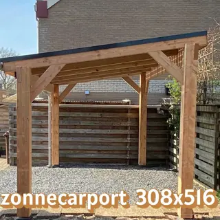 carport voor zonne collectoren