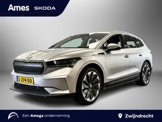 Škoda Enyaq iV 80 204pk First Edition Warmtepomp | Lichtmetalen velgen Betria Antraciet 21 inch | Zw