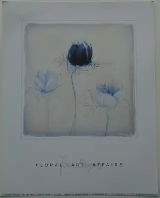 POSTER 25x20 cm BLOEMEN EN HUIS DECO 11 stuks NIEUW