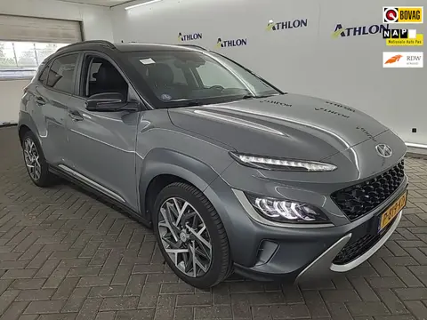 Hyundai Kona 1.6 GDI HEV Premium +Volleder+Breed-Navigatie+camera+stoel&stuur-verw18"Lmv+Krell-sound