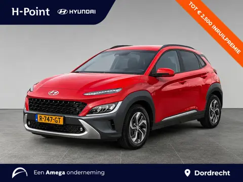 Hyundai Kona Premium 1.6 GDI HEV 140pk | TREKHAAK | LEDER | NAVI | APPLE CARPLAY / ANDROID AUTO | HE
