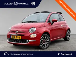 Fiat 500C Cabrio RED 1.0 Hybrid 70pk  | NAVI | CLIMA | DAB+ | 16" LM-VELGEN | APPLE CARPLAY / ANDROI