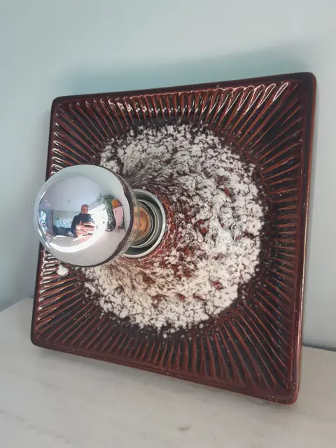 Vintage West Germany design ceramic wall / ceiling lamp , 1970’s - Bay - 553 25 - Mid Century