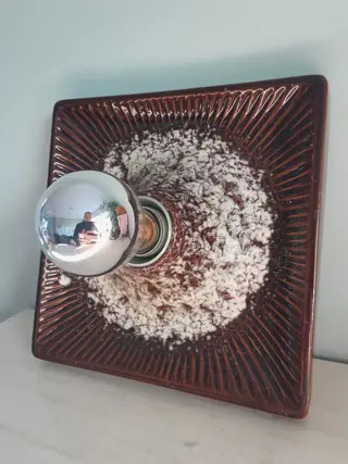 Vintage West Germany design ceramic wall / ceiling lamp , 1970’s - Bay - 553 25 - Mid Century