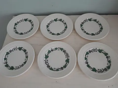 Vintage Wedgwood Stratford gebaks borden - set van 6