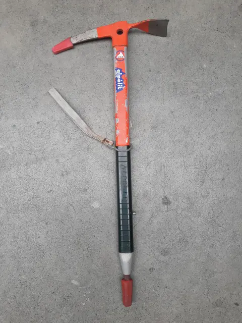Vintage Alpelit ijsbijl - UIAA - bergbeklimmen alpinisme klimmen bijl pickel uitrusting decor tool - 70s