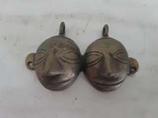 Vintage Naga Double Trophy Heads Pendant