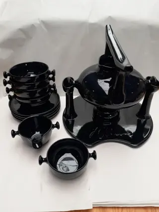 Vintage Luigi Colani - Zen Tea Set  - Friesland Germany - 1970s - Porcelain