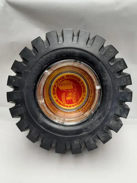 Vintage Tire Ashtray Bridgestone - off the road tire - big