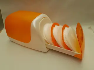 Vintage one touch cd box - orange - 90s - 60cds