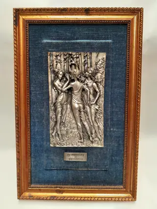 Tinnen kunstwerk - Le printemps de Boticelli
