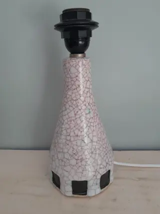 Vintage Pieter Groeneveldt tafellamp - aardewerk lampvoet - 1960s