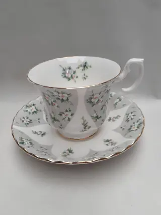 Royal Albert Debutante Series Rapture theekop en schotel - Bone China Engeland