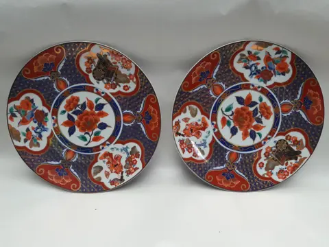 Imari Japan wandbord - bord - set van 2